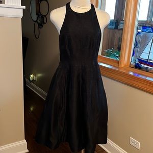 Halston Heritage black halter size 10 dress